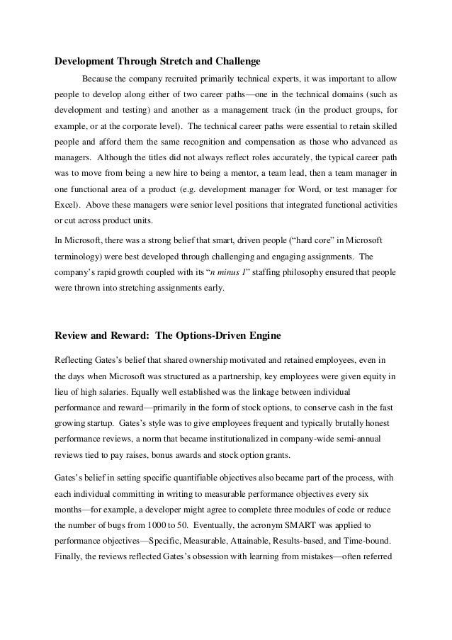 microsoft corporation case study analysis